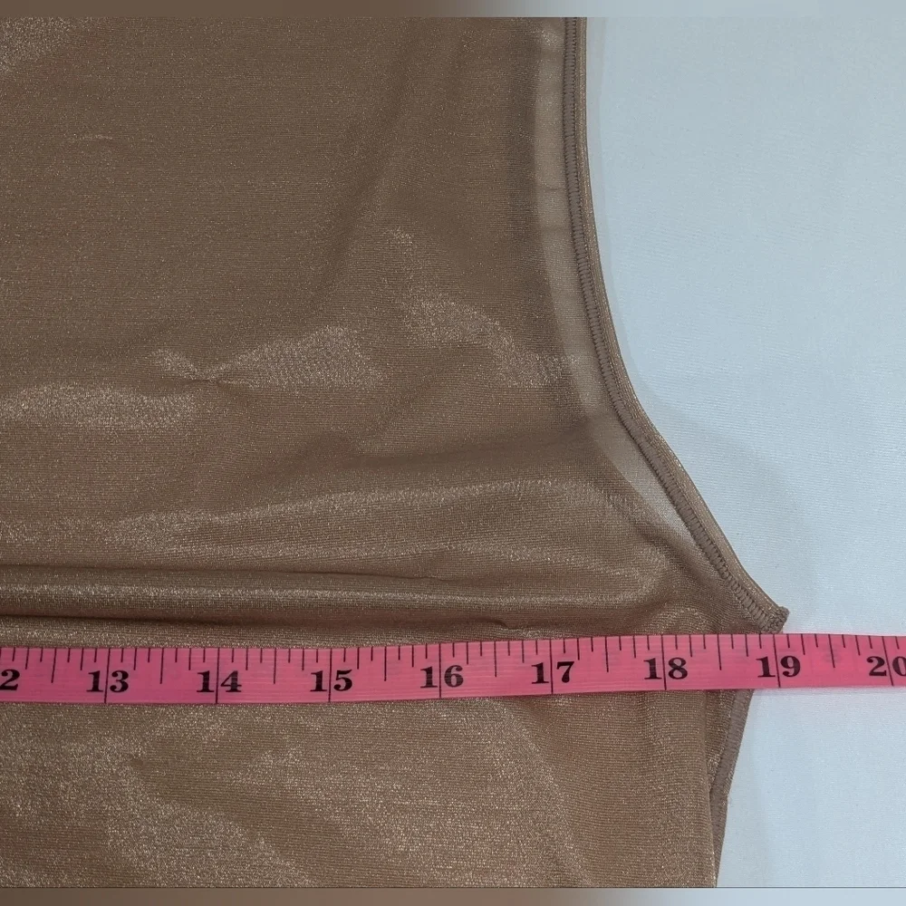 Skims Jelly Sheer Crewneck Thong Bodysuit Sleeveless Shapewear Sienna Size 4x